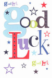 The lively spirit of Beckenham comes alive in this striking good luck card, where oversized pastel-blue letters entwine with deep red, moss green, and royal violet to form a message of encouragement for new beginnings. Playful stars, both bold and understated, scatter across the pristine white background much like fireworks over Kelsey Park on a summer evening, each one conjuring hope and excitement for the future. The visual dance of fonts and colours is both whimsical and thoughtfully composed, reminiscent of a handpicked bouquet from a trusted Beckenham florist. Beneath your fingertips, the card's surface is smooth and luxurious, inviting a gentle touch and promising lasting delight. Ideal for congratulating someone on a fresh chapter-a new job, an upcoming exam, or a well-earned achievement-this card captures the essence of support and optimism found throughout local Beckenham communities, creating a meaningful keepsake that is as uplifting as it is beautiful.